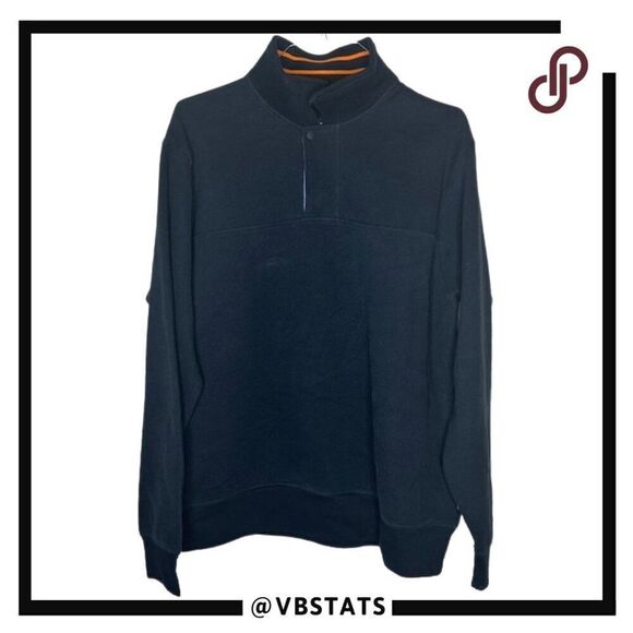 Orvis 1/4 Zip Button‎ Top Navy Blue Outdoor Adventure Jacket in Size Large - Picture 3 of 7